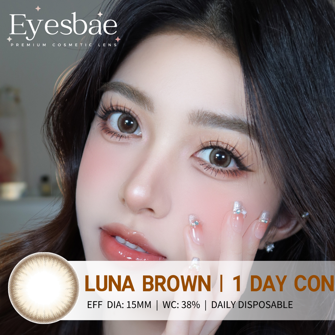 1-Day Con Luna Brown 15mm (10pcs/Box)