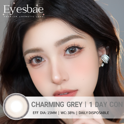 1-Day Con Charming Grey 15mm (10pcs/Box)