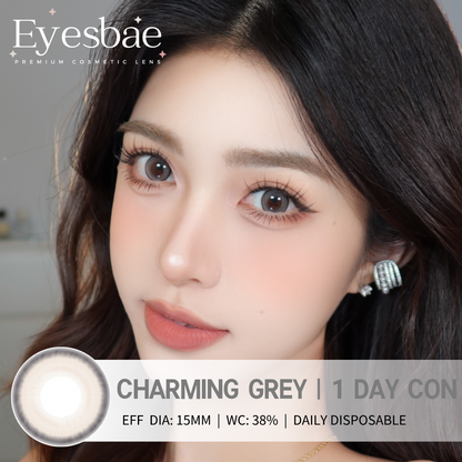 1-Day Con Charming Grey 15mm (10pcs/Box)