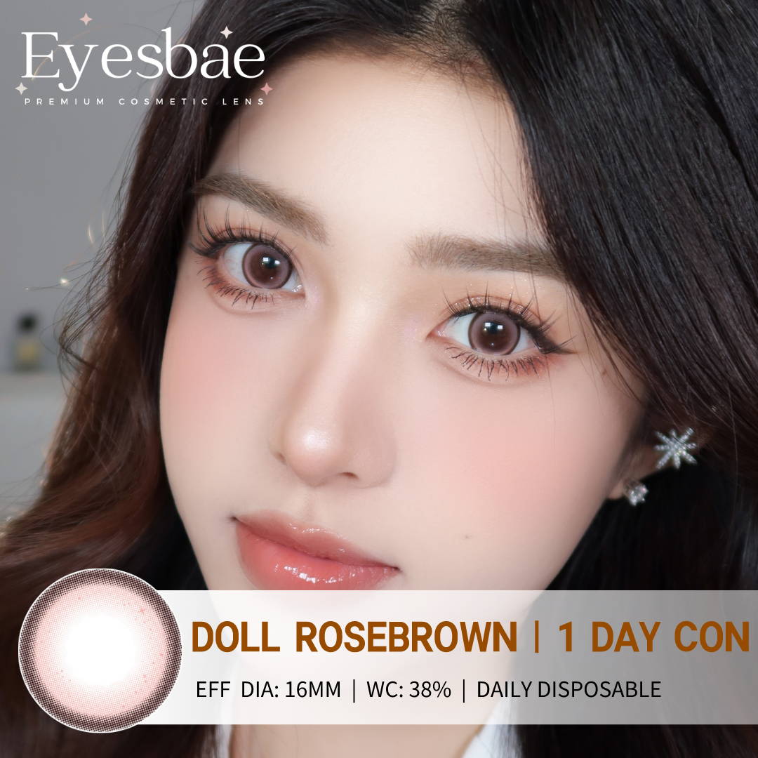 1-Day Con Doll Rosebrown 16mm (10pcs/Box)