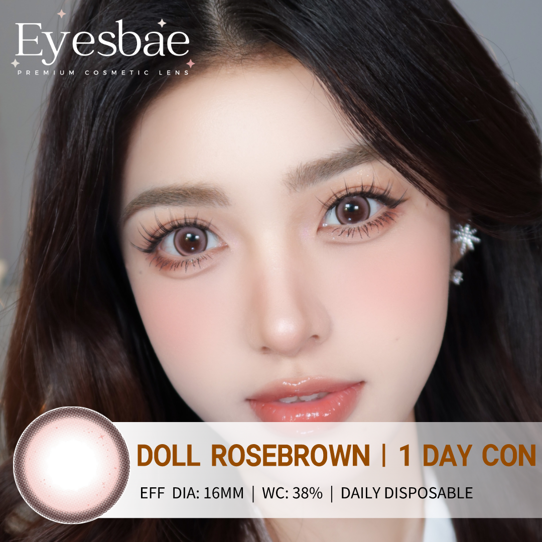 1-Day Con Doll Rosebrown 16mm (10pcs/Box)