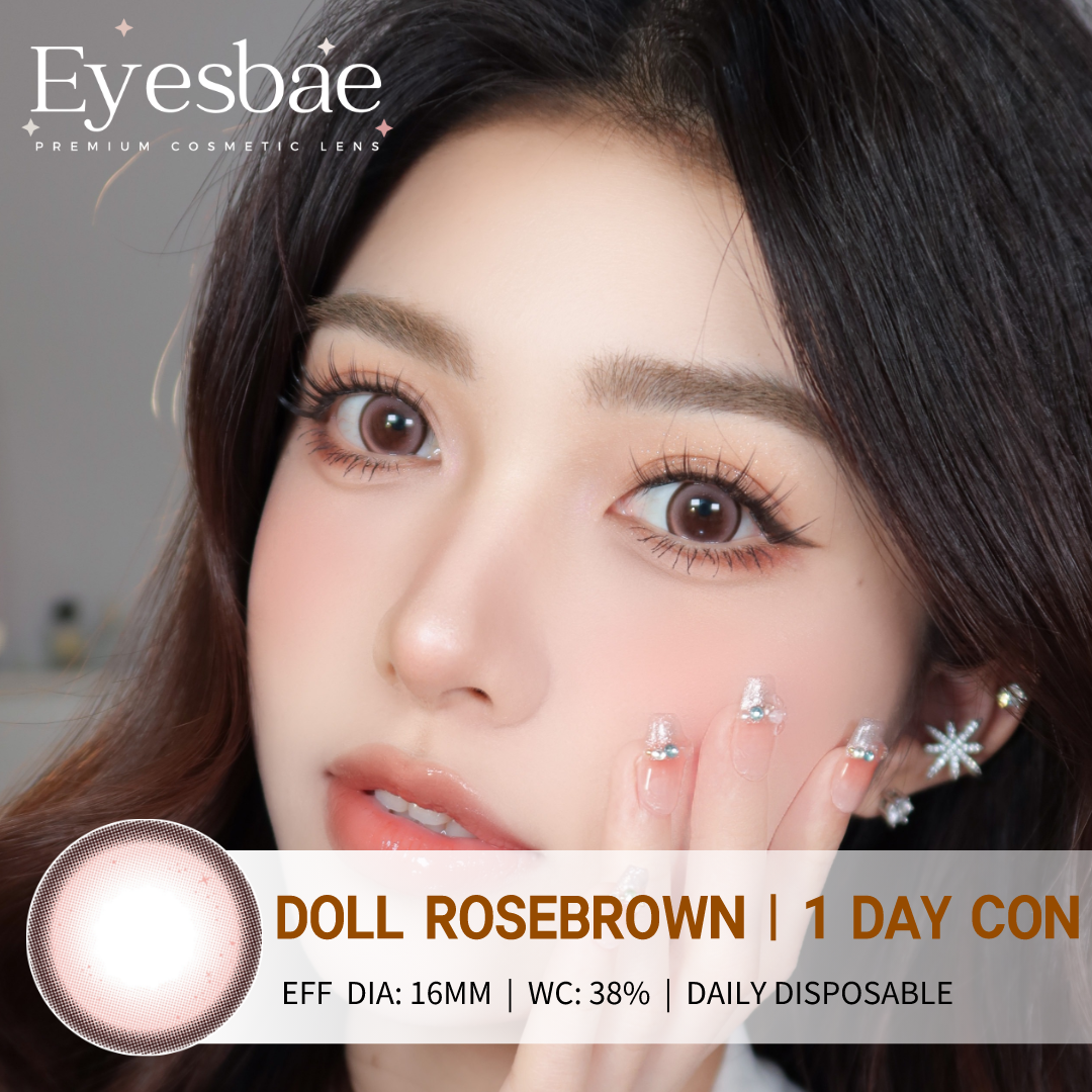 1-Day Con Doll Rosebrown 16mm (10pcs/Box)