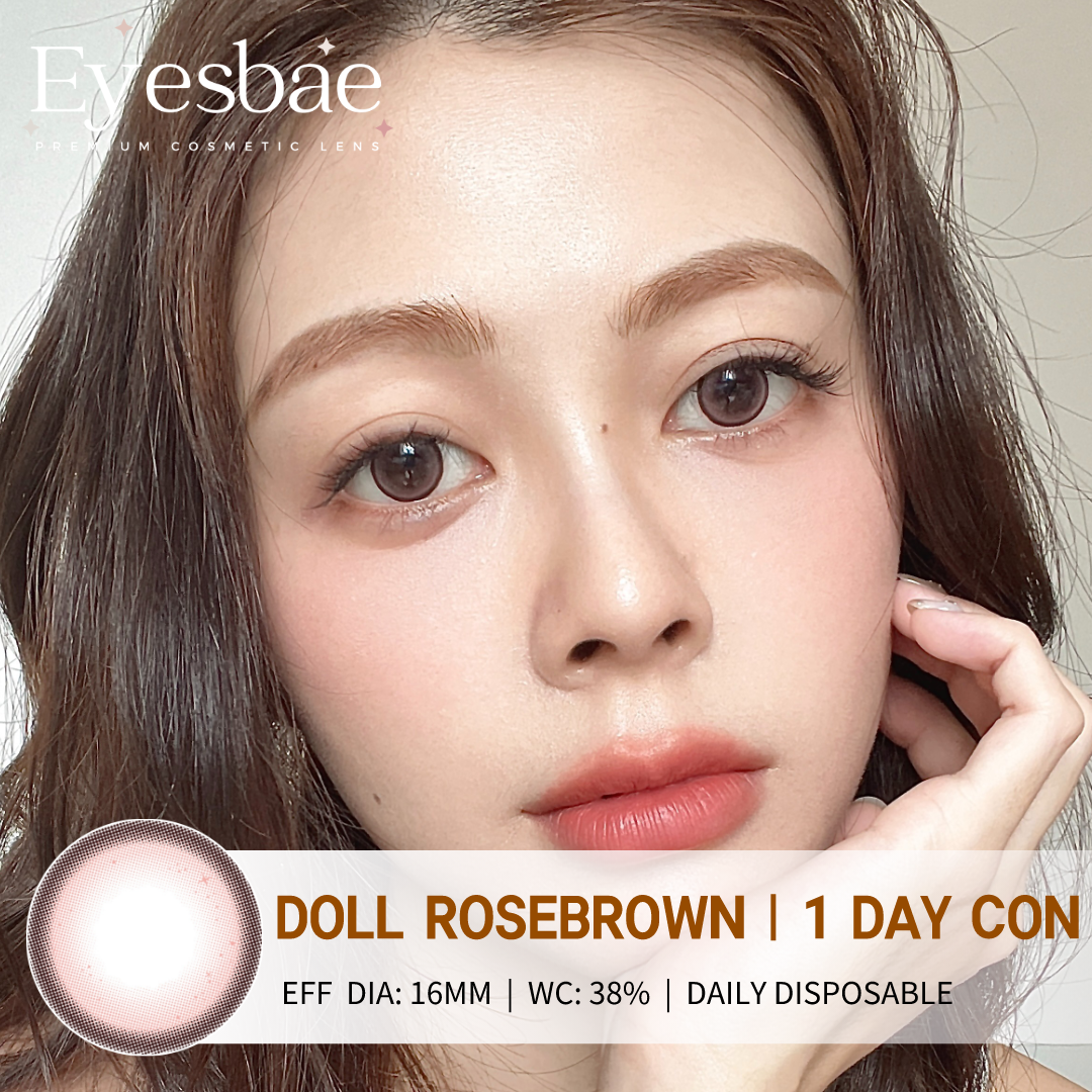 1-Day Con Doll Rosebrown 16mm (10pcs/Box)