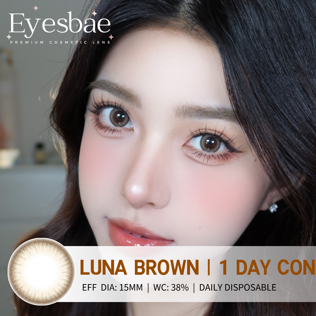 1-Day Con Luna Brown 15mm (10pcs/Box)