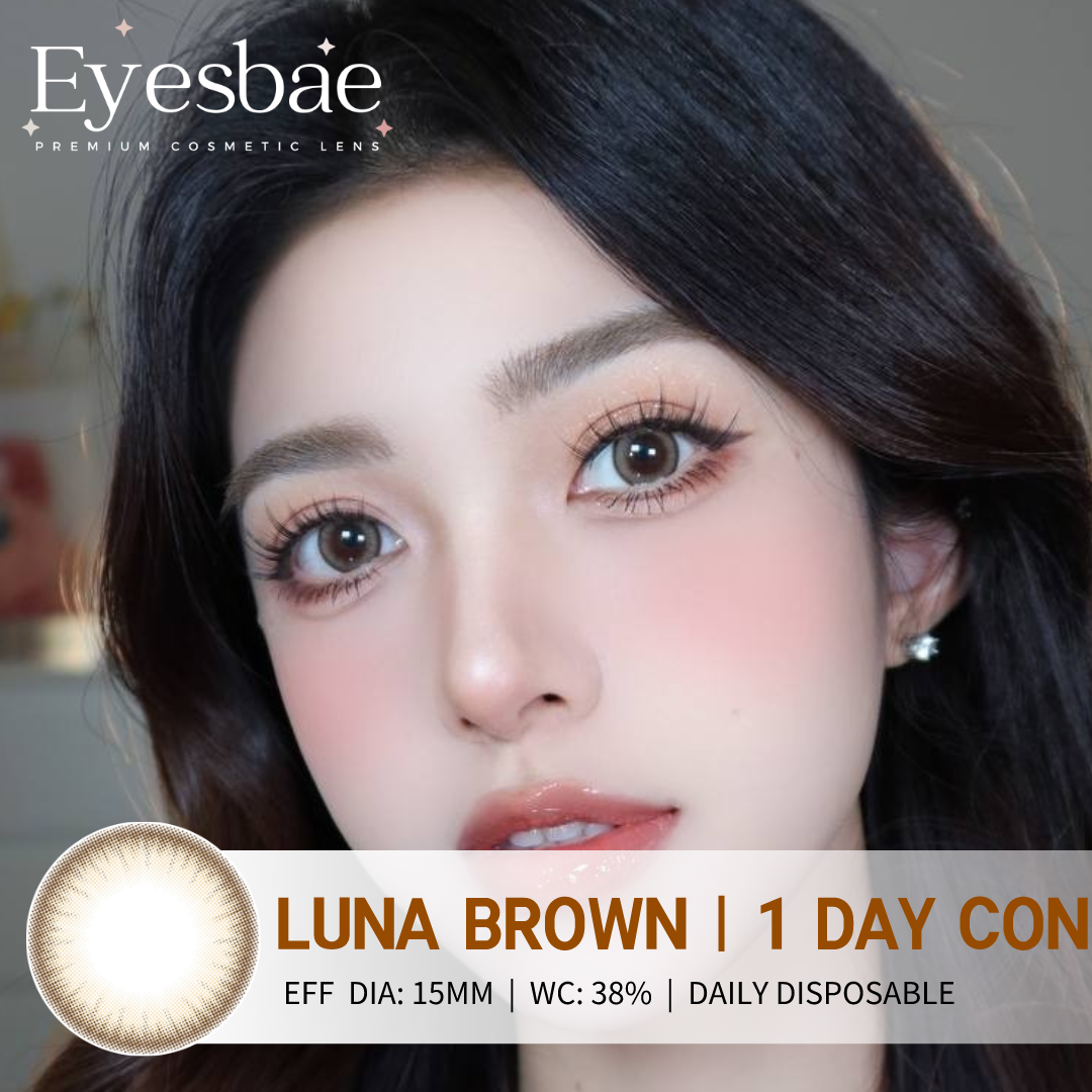 1-Day Con Luna Brown 15mm (10pcs/Box)