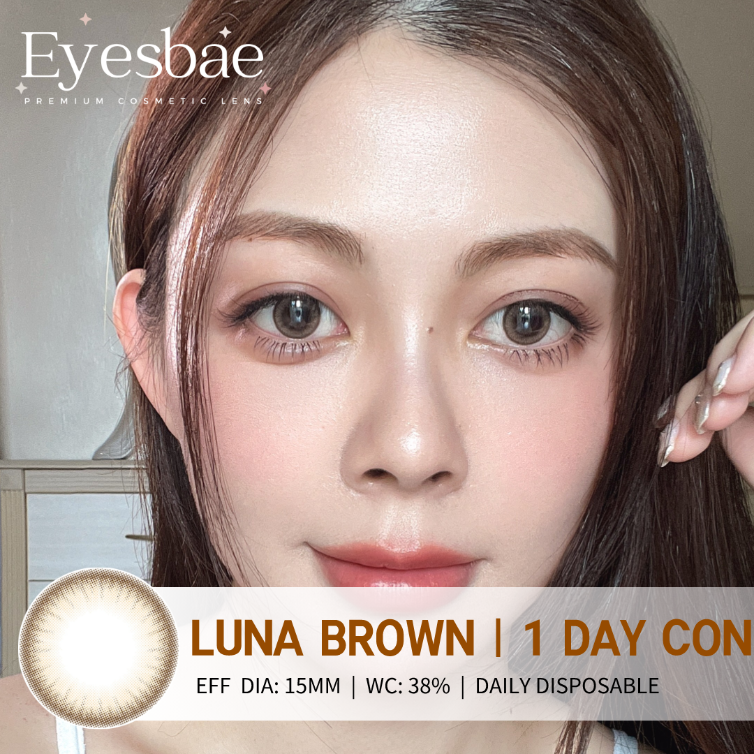 1-Day Con Luna Brown 15mm (10pcs/Box)