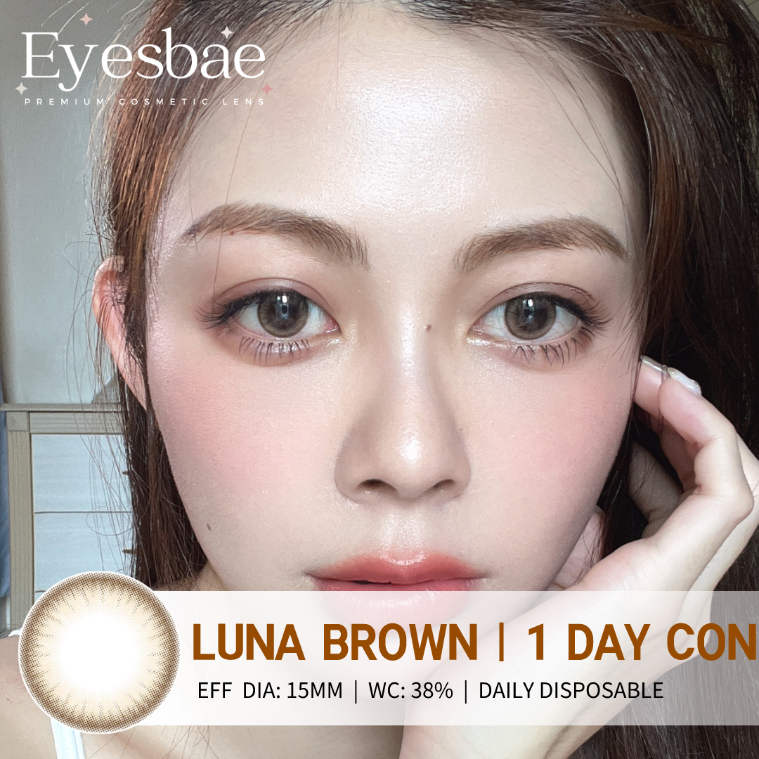 1-Day Con Luna Brown 15mm (10pcs/Box)