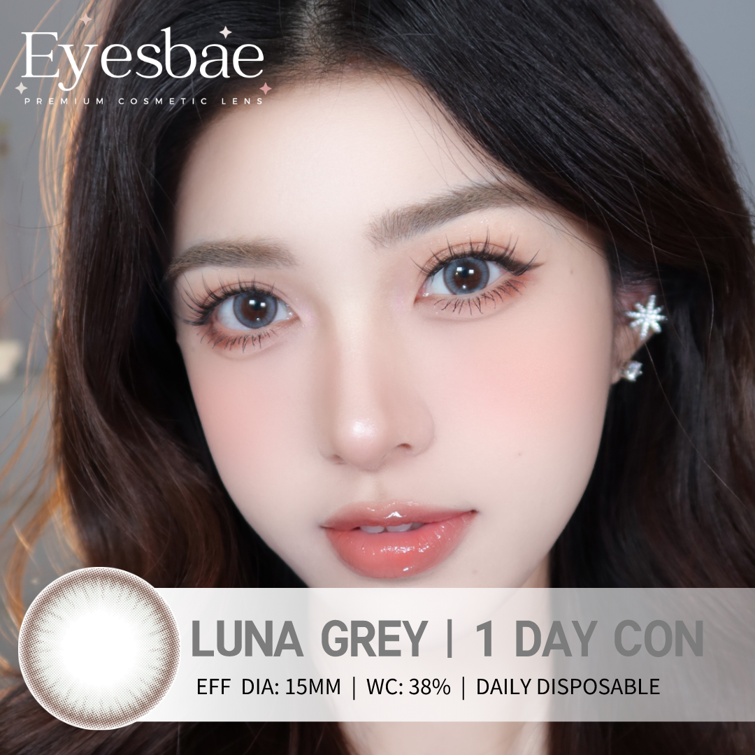 1-Day Con Luna Grey 15mm (10pcs/Box)