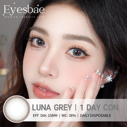 1-Day Con Luna Grey 15mm (10pcs/Box)