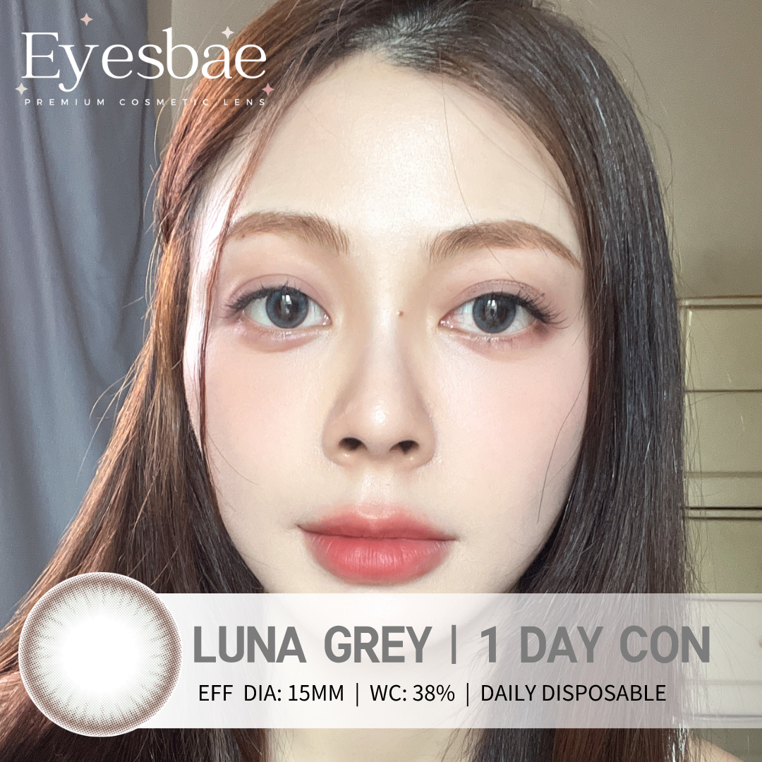 1-Day Con Luna Grey 15mm (10pcs/Box)