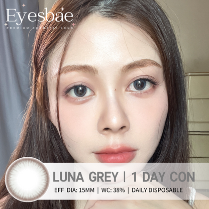 1-Day Con Luna Grey 15mm (10pcs/Box)