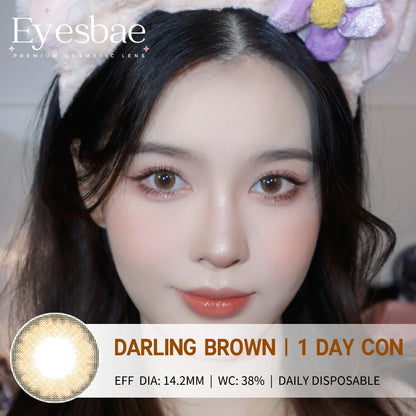 1-Day Con Darling Brown 14.2mm (10pcs/Box)