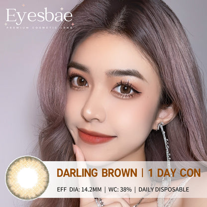 1-Day Con Darling Brown 14.2mm (10pcs/Box)