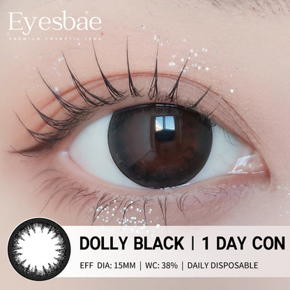 1-Day Con Dolly Black 15mm (10pcs/Box)