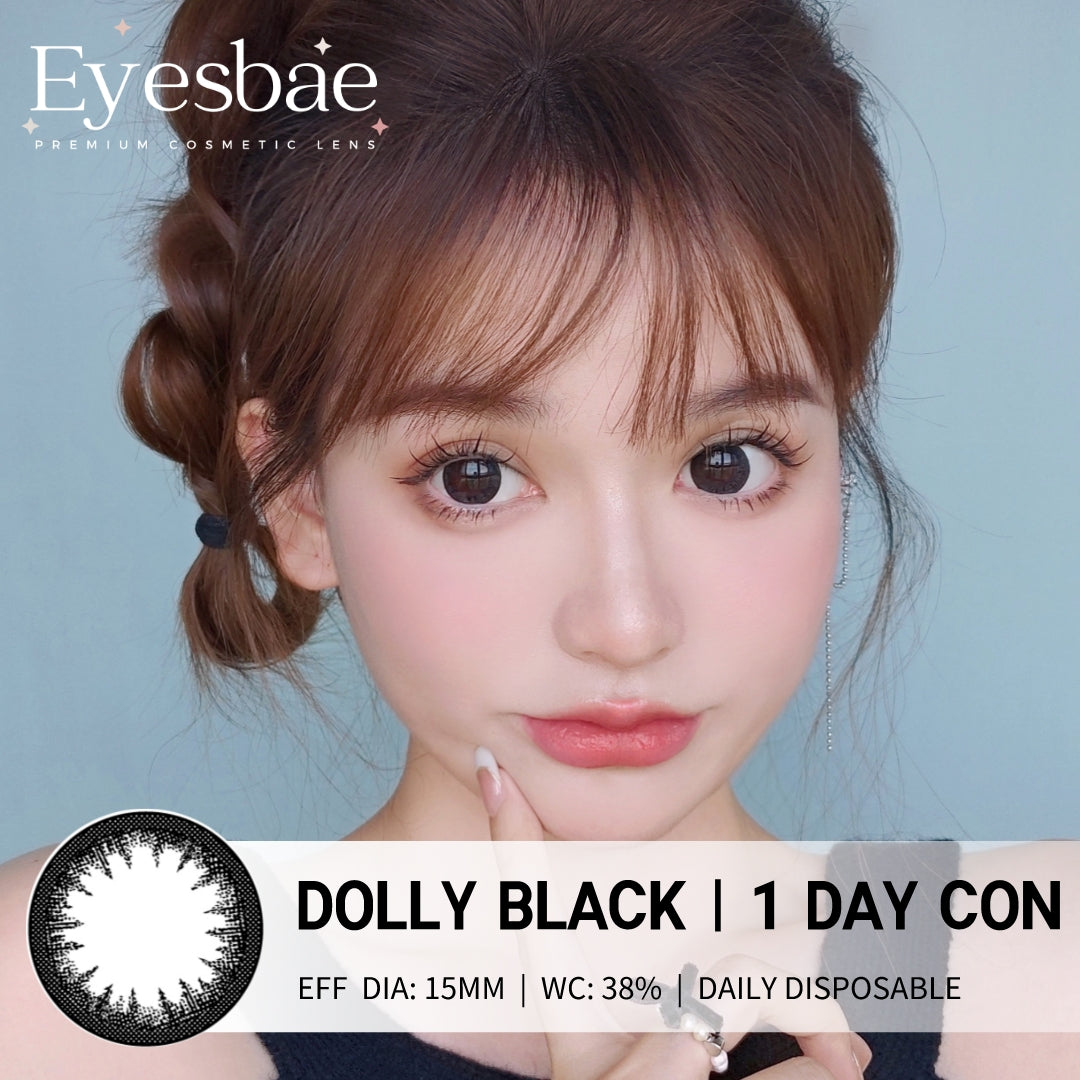 1-Day Con Dolly Black 15mm (10pcs/Box)