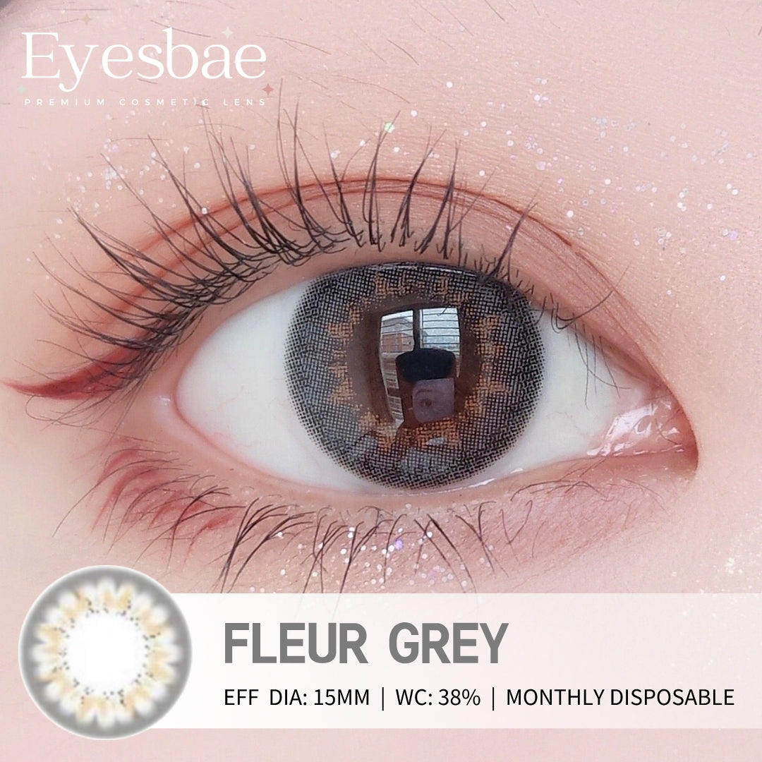 Fleur Grey 15mm