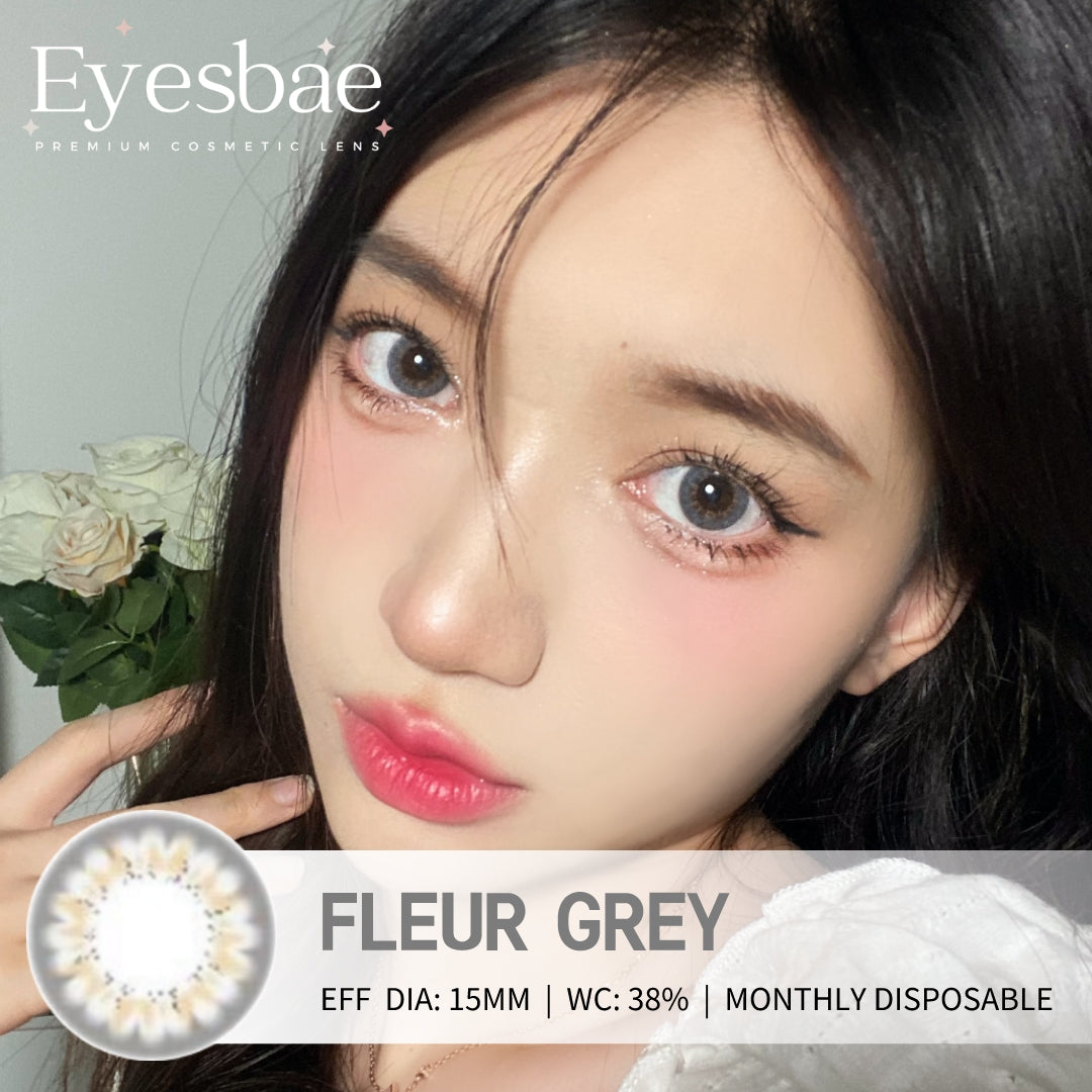 Fleur Grey 15mm