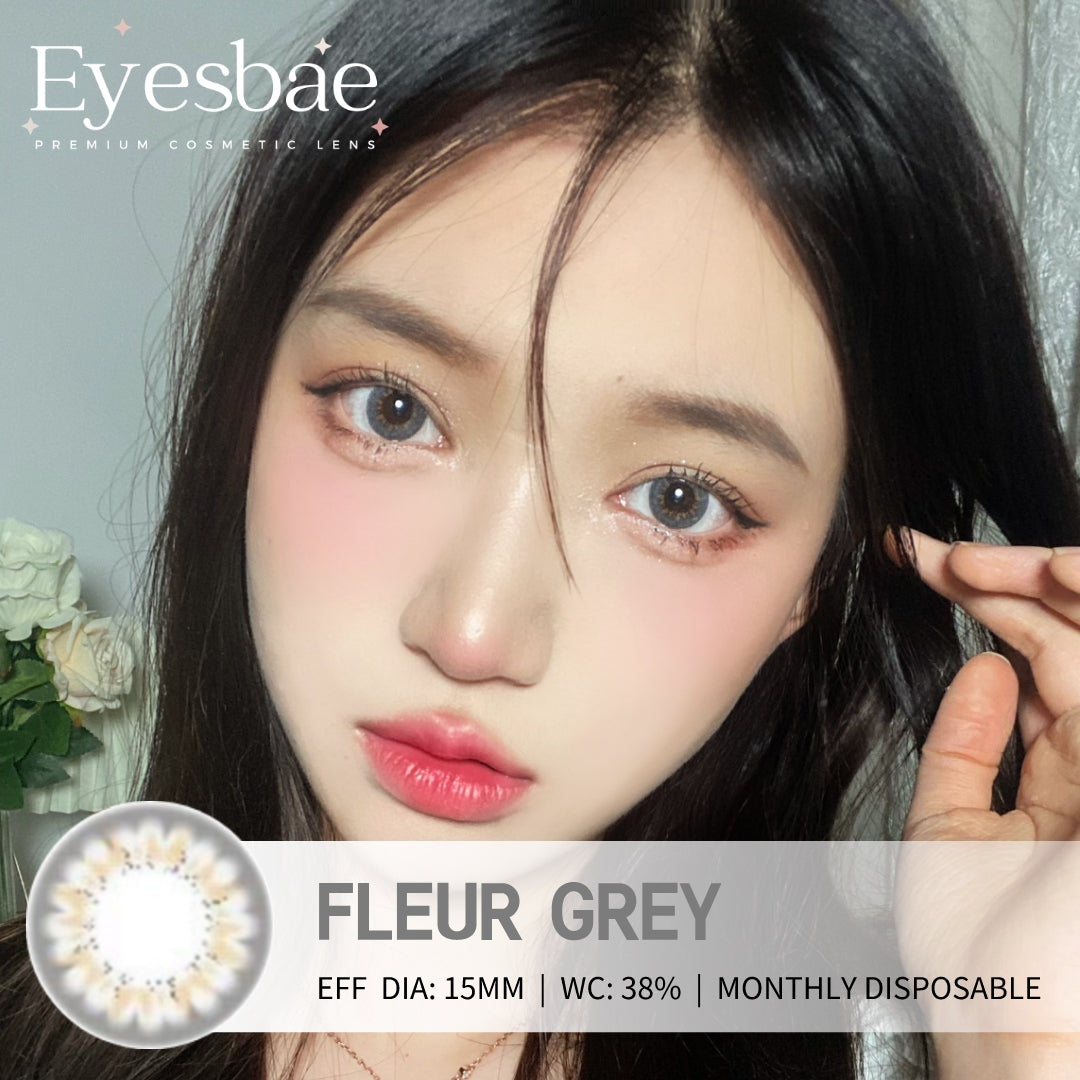 Fleur Grey 15mm