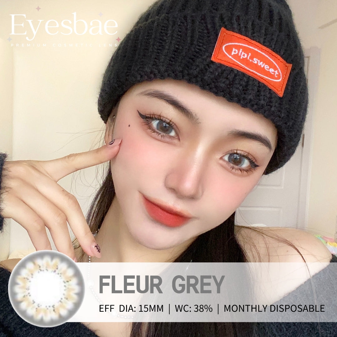 Fleur Grey 15mm