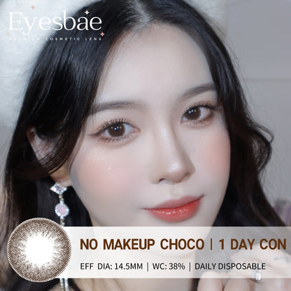 1-Day Con No Makeup Choco 14.5mm (10pcs/Box)