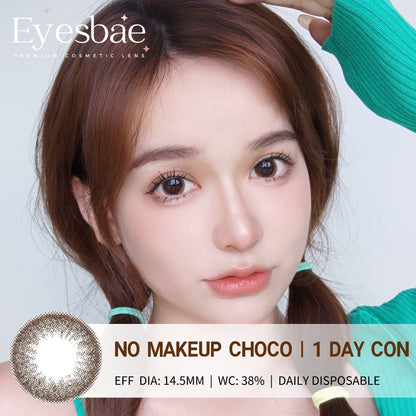 1-Day Con No Makeup Choco 14.5mm (10pcs/Box)