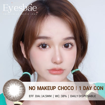 1-Day Con No Makeup Choco 14.5mm (10pcs/Box)