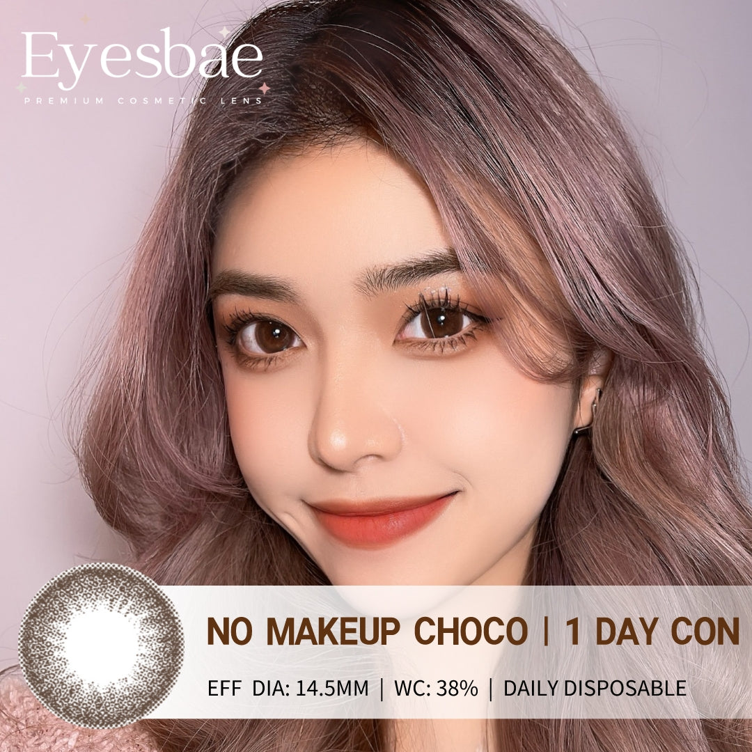 1-Day Con No Makeup Choco 14.5mm (10pcs/Box)