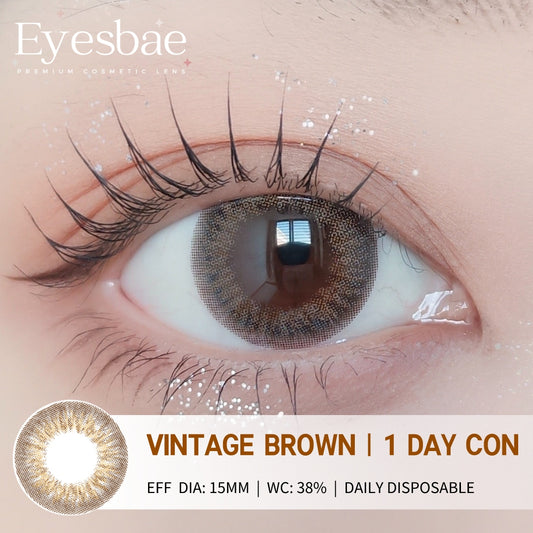 1-Day Con Vintage Brown 15mm (10pcs/Box)